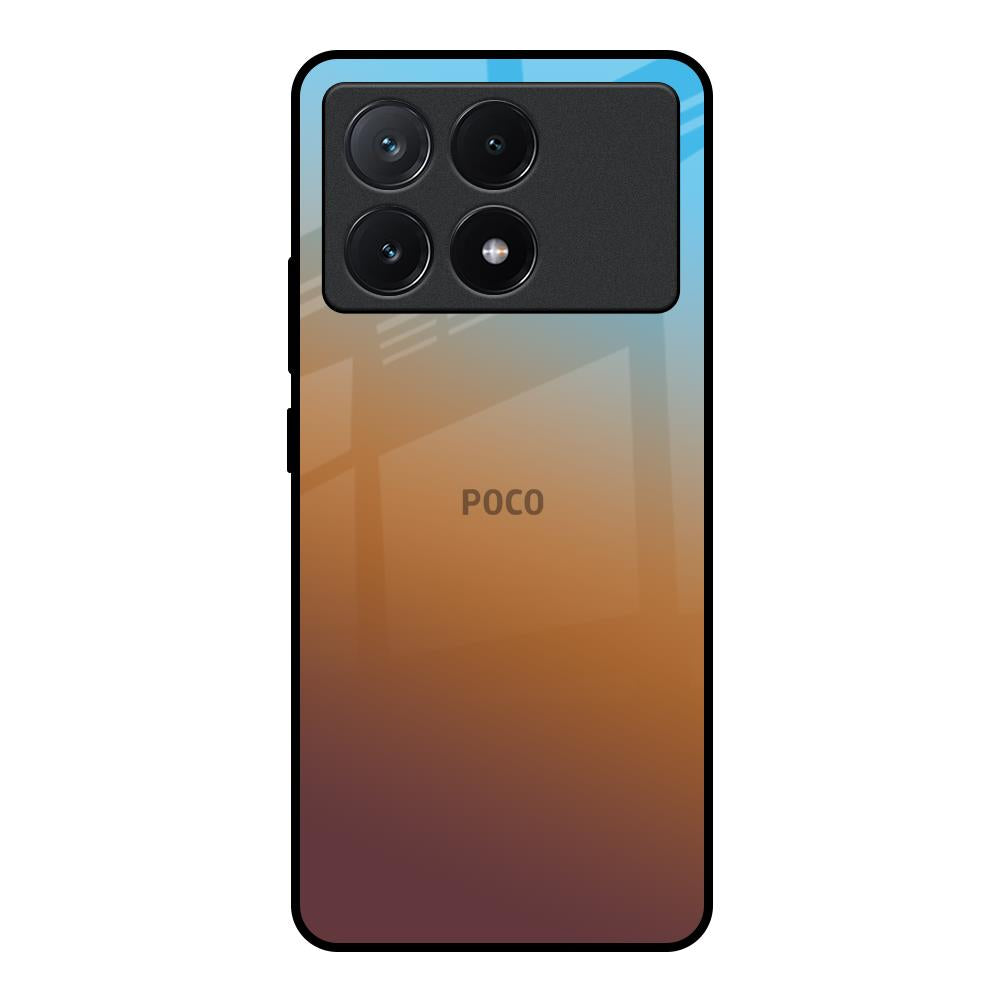 Rich Brown Poco X6 Pro 5G Glass Back Cover Online