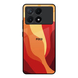 Magma Color Pattern Poco X6 Pro 5G Glass Back Cover Online