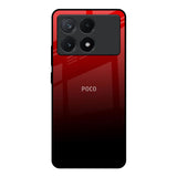 Maroon Faded Poco X6 Pro 5G Glass Back Cover Online