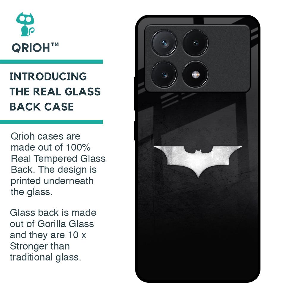 Super Hero Logo Glass Case for Poco X6 Pro 5G