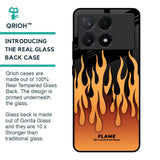 Fire Flame Glass Case for Poco X6 Pro 5G