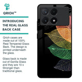 Colorful Leaves Glass Case for Poco X6 Pro 5G