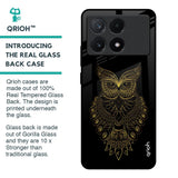 Golden Owl Glass Case for Poco X6 Pro 5G
