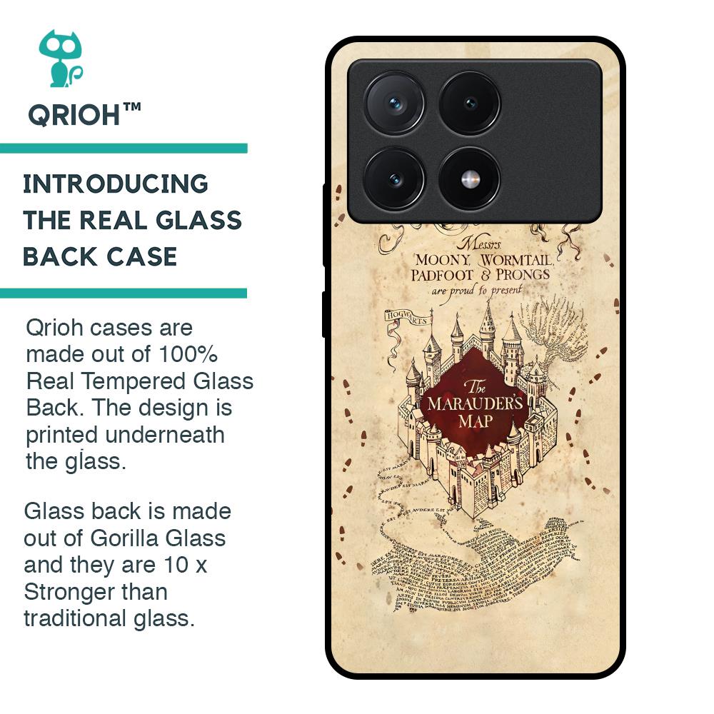 Magical Map Glass Case for Poco X6 Pro 5G