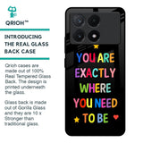 Magical Words Glass Case for Poco X6 Pro 5G