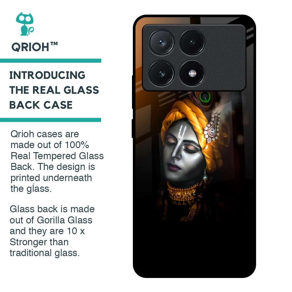 Ombre Krishna Glass Case for Poco X6 Pro 5G