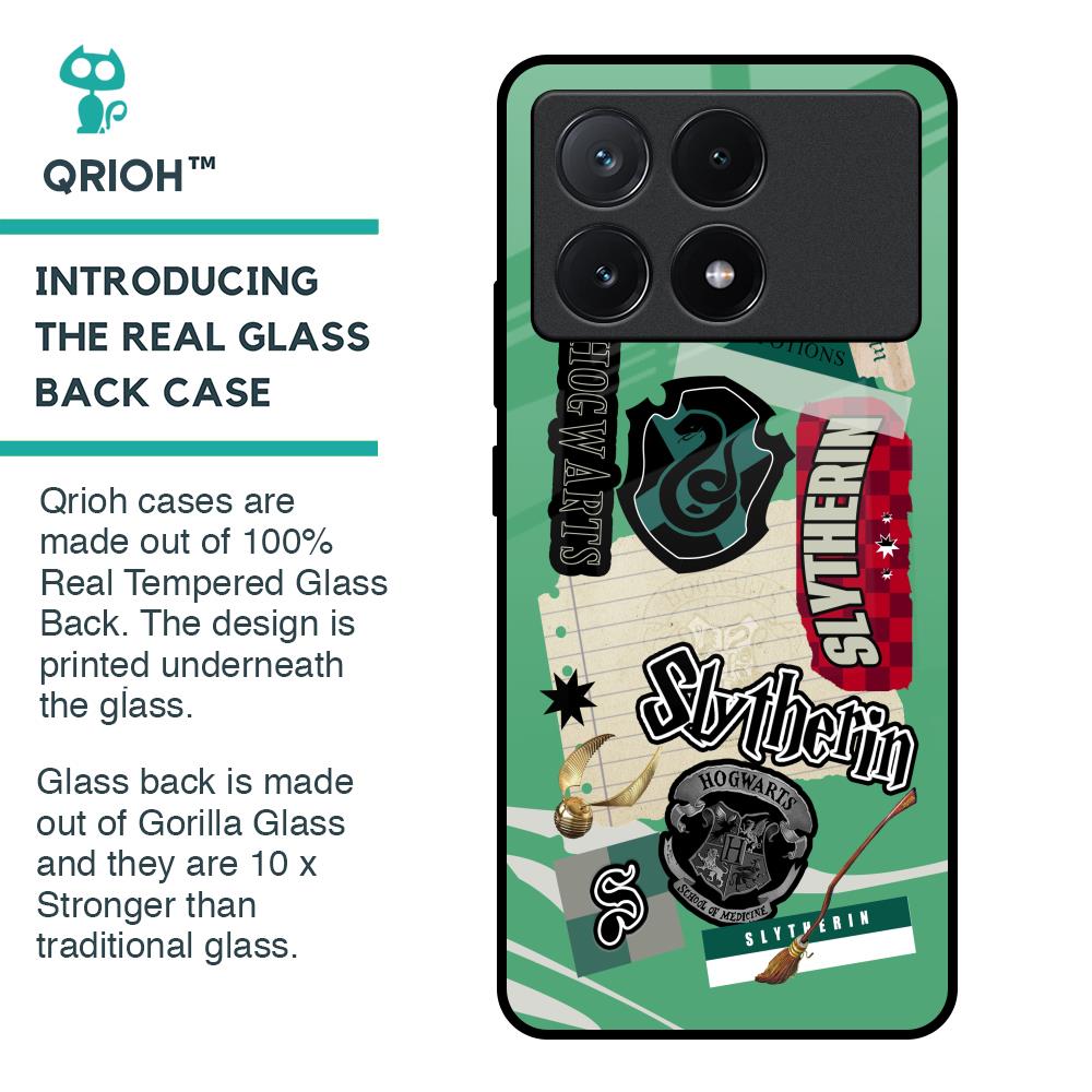 Slytherin Glass Case for Poco X6 Pro 5G