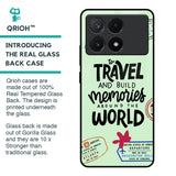 Travel Stamps Glass Case for Poco X6 Pro 5G