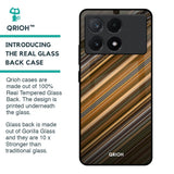 Diagonal Slash Pattern Glass Case for Poco X6 Pro 5G