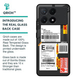 Cool Barcode Label Glass Case For Poco X6 Pro 5G
