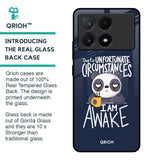 Struggling Panda Glass Case for Poco X6 Pro 5G