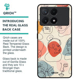 Abstract Faces Glass Case for Poco X6 Pro 5G