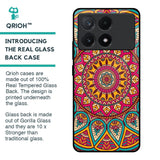 Elegant Mandala Glass Case for Poco X6 Pro 5G