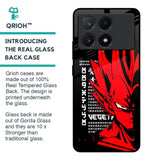 Red Vegeta Glass Case for Poco X6 Pro 5G