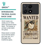 Luffy Wanted Glass Case for Poco X6 Pro 5G