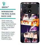 Anime Eyes Glass Case for Poco X6 Pro 5G