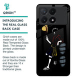 Luffy Line Art Glass Case for Poco X6 Pro 5G