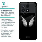 White Angel Wings Glass Case for Poco X6 Pro 5G