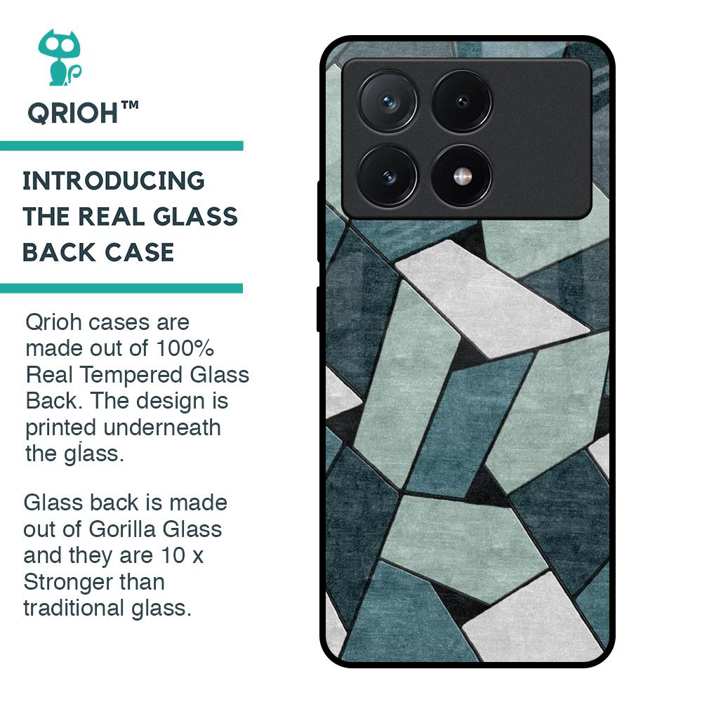 Abstact Tiles Glass Case for Poco X6 Pro 5G