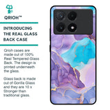 Alcohol ink Marble Glass Case for Poco X6 Pro 5G