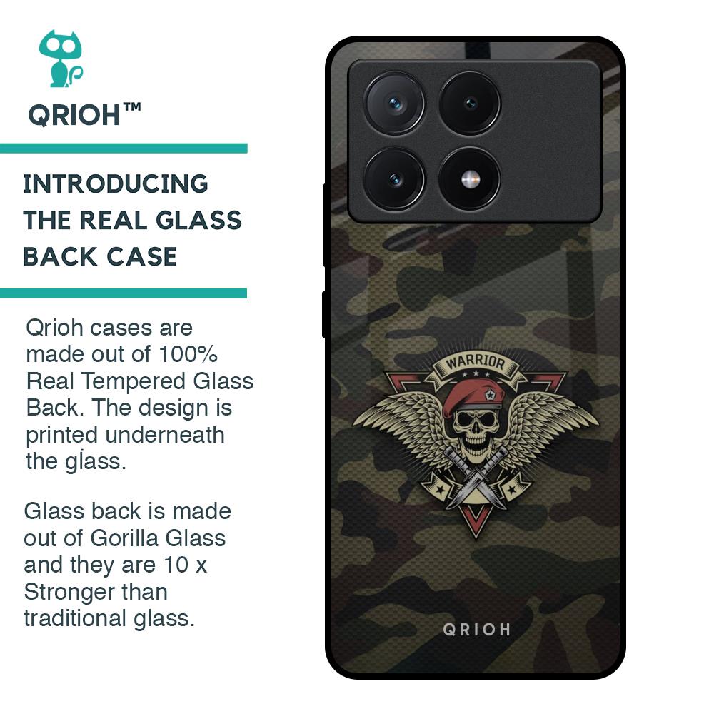 Army Warrior Glass Case for Poco X6 Pro 5G