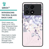 Elegant Floral Glass Case for Poco X6 Pro 5G
