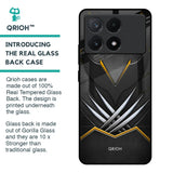 Black Warrior Glass Case for Poco X6 Pro 5G