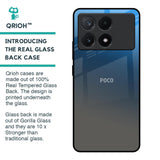 Blue Grey Ombre Glass Case for Poco X6 Pro 5G