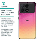 Geometric Pink Diamond Glass Case for Poco X6 Pro 5G