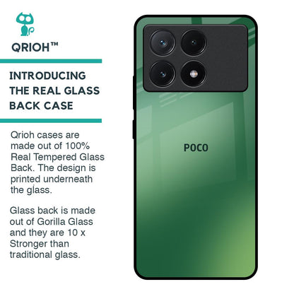 Green Grunge Texture Glass Case for Poco X6 Pro 5G