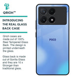 Vibrant Blue Texture Glass Case for Poco X6 Pro 5G