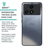 Space Grey Gradient Glass Case for Poco X6 Pro 5G