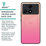 Pastel Pink Gradient Glass Case For Poco X6 Pro 5G