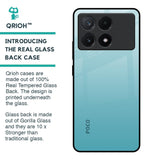 Arctic Blue Glass Case For Poco X6 Pro 5G
