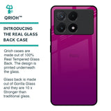 Magenta Gradient Glass Case For Poco X6 Pro 5G