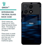 Blue Rough Abstract Glass Case for Poco X6 Pro 5G