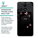 Fly Butterfly Glass Case for Poco X6 Pro 5G