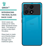 Blue Aqua Glass Case for Poco X6 Pro 5G