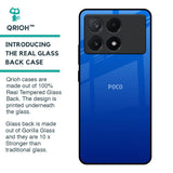 Egyptian Blue Glass Case for Poco X6 Pro 5G