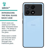 Pastel Sky Blue Glass Case for Poco X6 Pro 5G