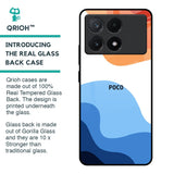 Wavy Color Pattern Glass Case for Poco X6 Pro 5G