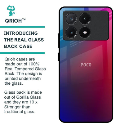 Magical Color Shade Glass Case for Poco X6 Pro 5G