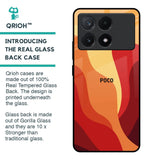 Magma Color Pattern Glass Case for Poco X6 Pro 5G