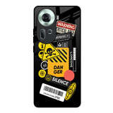 Danger Signs Oppo Reno11 5G Glass Back Cover Online