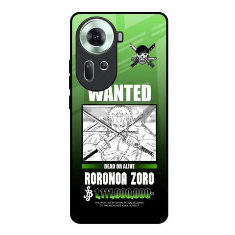 Zoro Wanted Oppo Reno11 5G Glass Back Cover Online