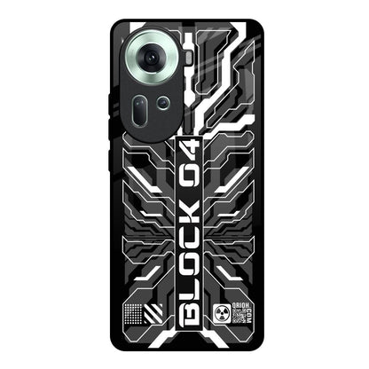 Monochrome Magic Oppo Reno11 5G Glass Back Cover Online