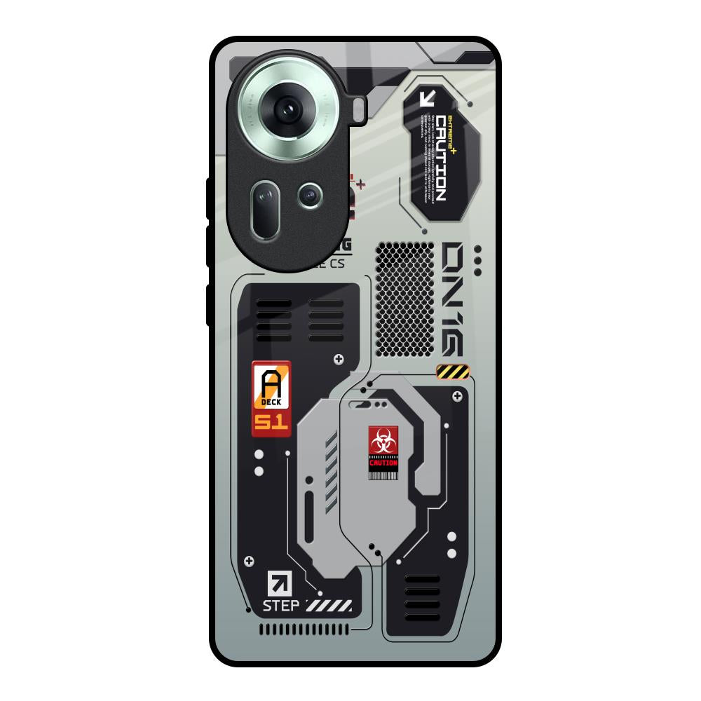 Techno Vibes Oppo Reno11 5G Glass Back Cover Online