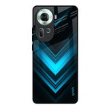 Vertical Blue Arrow Oppo Reno11 5G Glass Back Cover Online