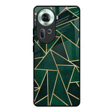 Abstract Green Oppo Reno11 5G Glass Back Cover Online