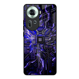 Techno Color Pattern Oppo Reno11 5G Glass Back Cover Online
